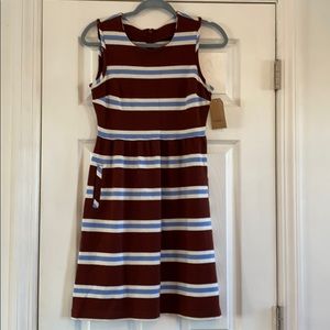 Lands end striped dress new with tags